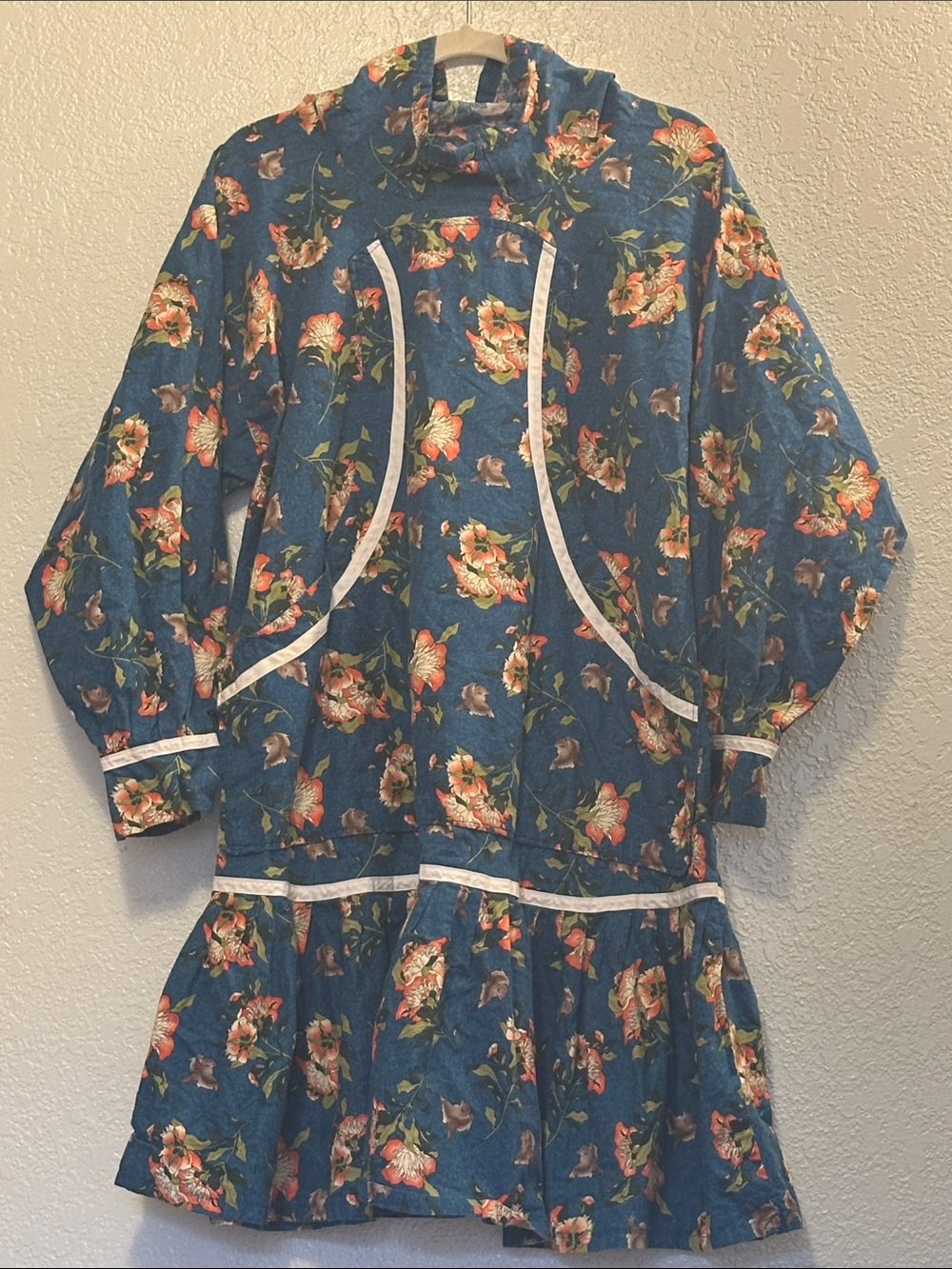 Handmade in Alaska Native Alaskan Kuspuk Qaspeq Berry Picking Bird Dress Cotton